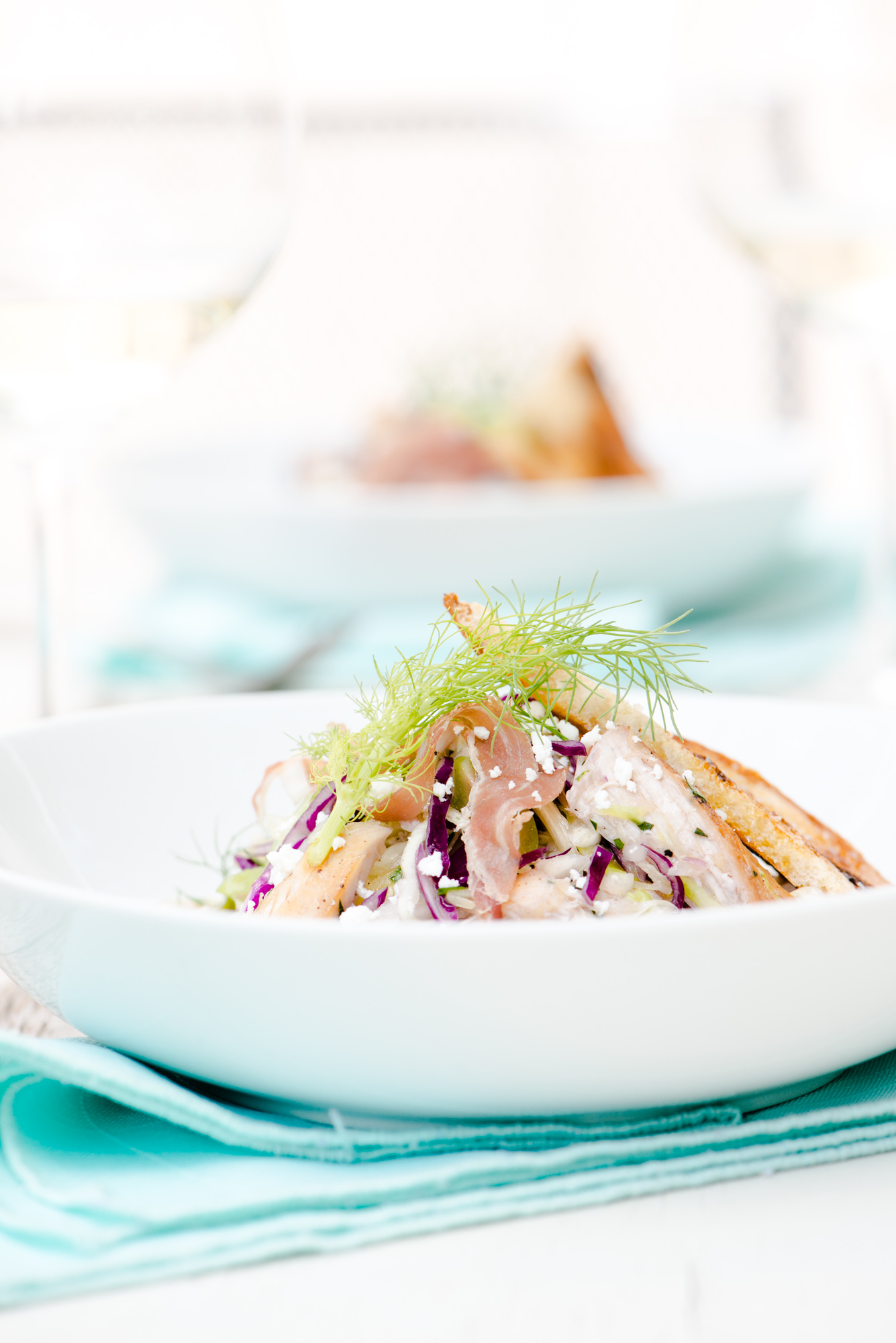 The Adventures of Bob & Shan - Roasted Chicken, Fennel, & Cabbage Chopped Salad