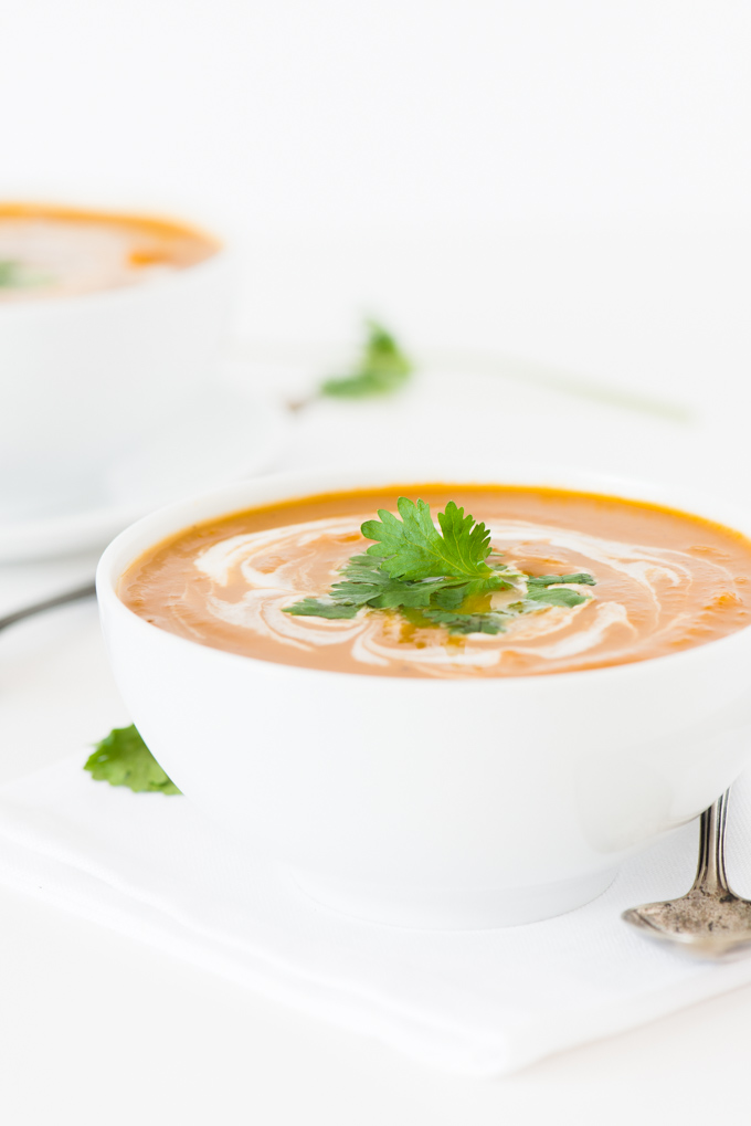 Thai Curried Pumpkin Soup - A great way to use up leftover pumpkin!